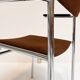 Set of 6 stackable chairs in rust colour by Gijs van der Sluis, 1970s.