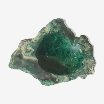 Cendrier en pierre de malachite