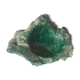 Cendrier en pierre de malachite