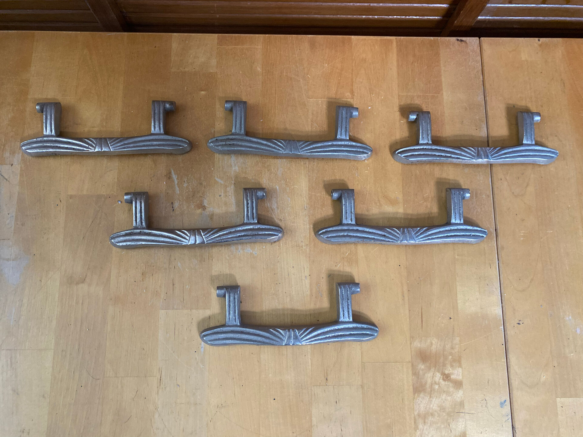 Art Deco Furniture Handles JCR Jean Charles Raymond Chrome Metal Fran