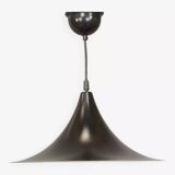 Black lacquered metal pendant light