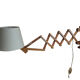 Accordion lamp, teak 60's