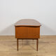 Mid-Century Freestanding Teak Kidney Desk, Denmark, 1960s
