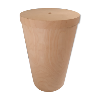 Wooden laundry basket