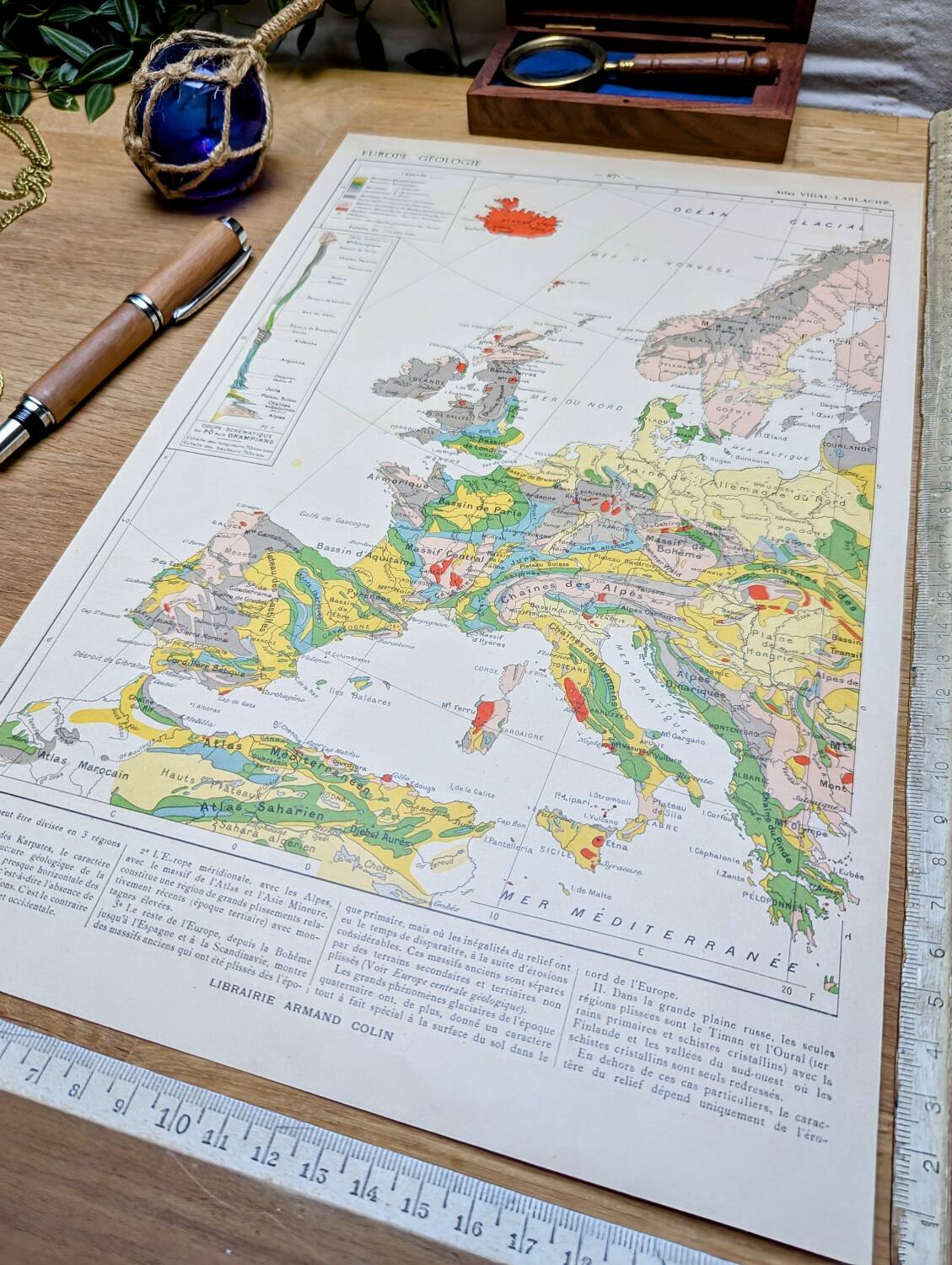 Printed in 1909, Geological Europe.