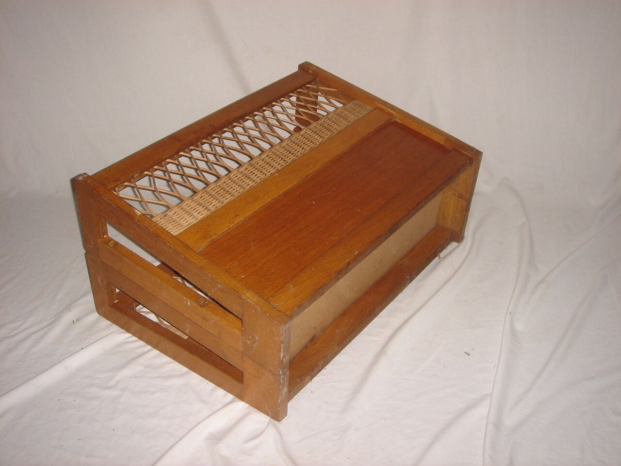 Former cradle wood & rattan 1965