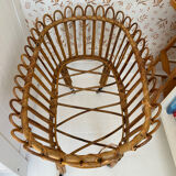 Rattan cradle for dolls