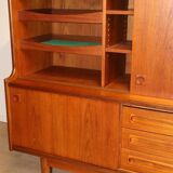 Enfilade haute scandinave édition Samcom en teck, 1960