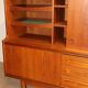 Enfilade haute scandinave édition Samcom en teck, 1960
