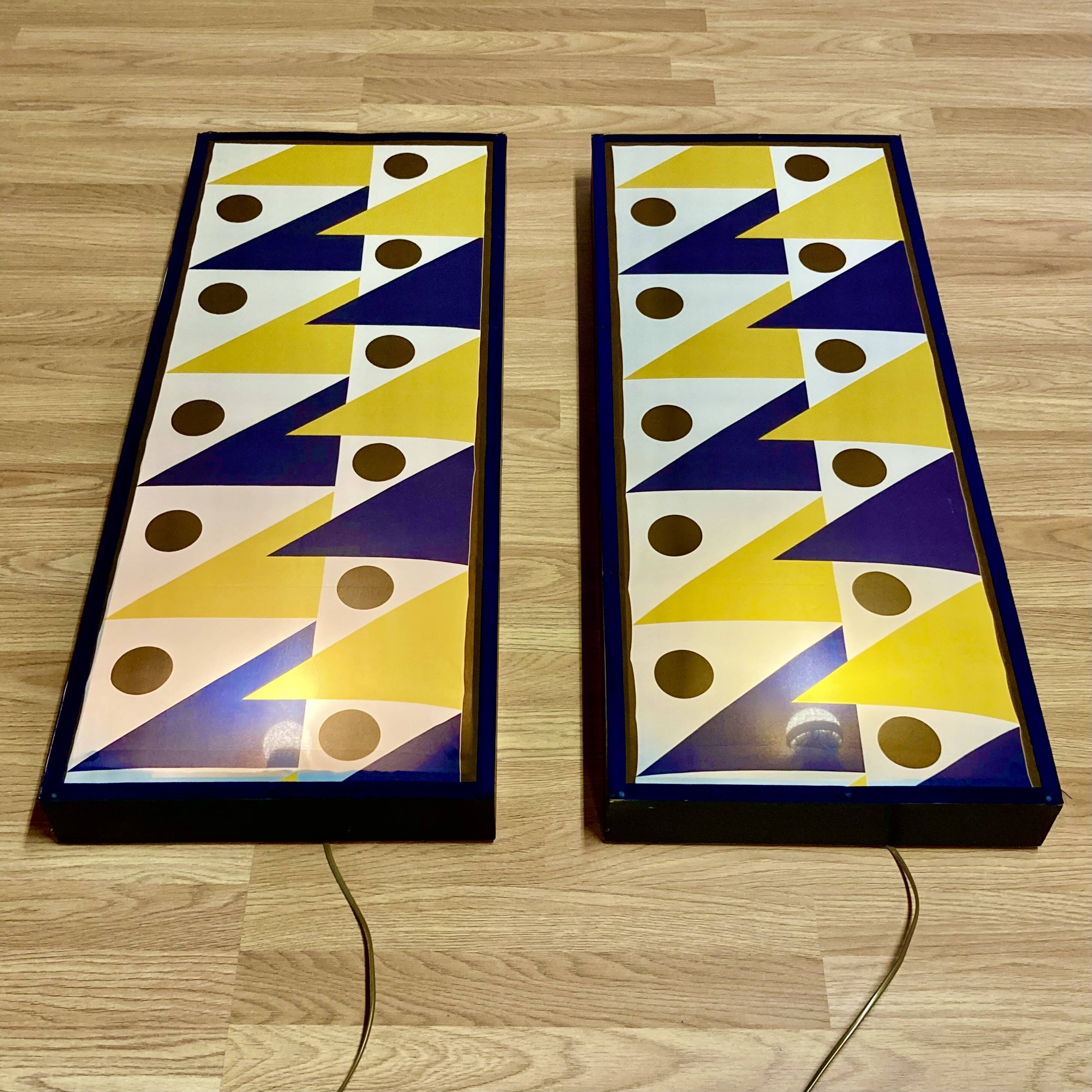 Pair of large "scandinavian design" wall lights.
