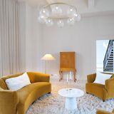 Mid-century modern artisan wardrobe in elm, Sweden, 1940s.