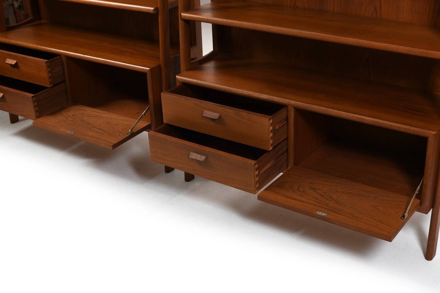 Pair of Conical Bookshelves by Poul M. Volther 1960s