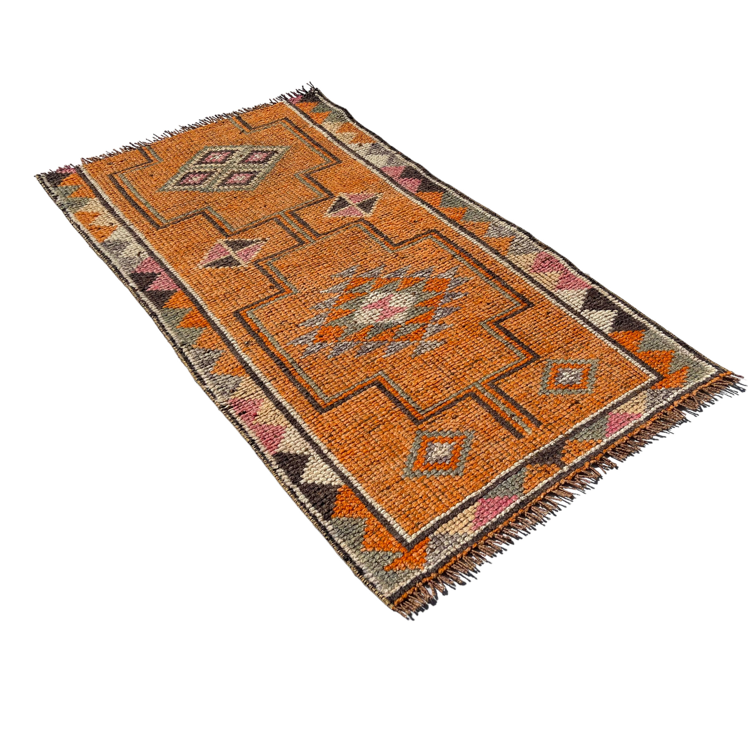 Traditional vintage kurdish herki rug 160 x 87 cm