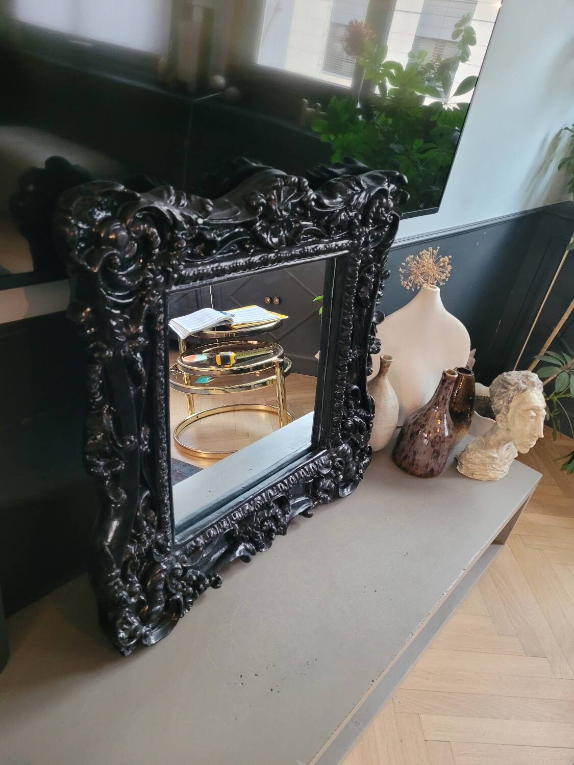 Baroque stucco mirror