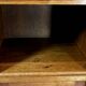 ART DECO OAK AND MARBLE BEDSIDE TABLE