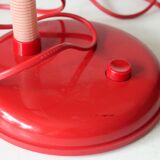 Space Age mid century modern table lamp made of metal and plastic, vintage from the 1970s
