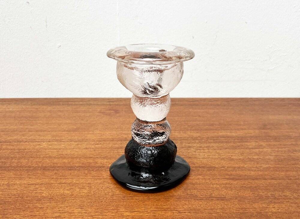 Chandelier en verre moderniste du milieu du siècle par Pertti Santalahti pour Humppila, Finlande, 1960s