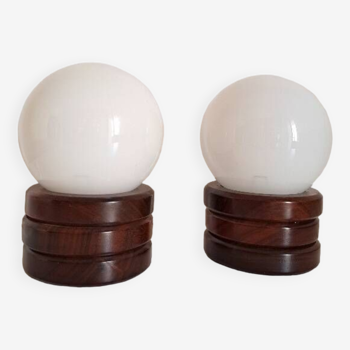 Pair of bedside lamps