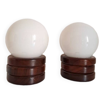 Pair of bedside lamps
