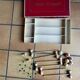 Antique wooden table croquet set