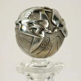 Glass and silver carafe by Ottaviani, Italy, 1970s