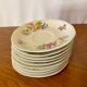 9 Limoges Haviland porcelain saucers or saucers with floral motifs.