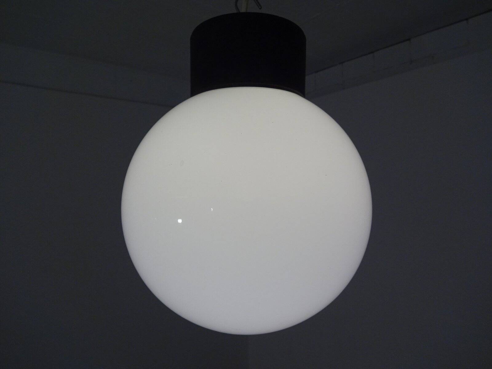 Opaline Glass Ceiling Lamp from Limburg, 1960s