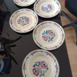 Set of 5 plates from 1930 signed Marcel Goupy