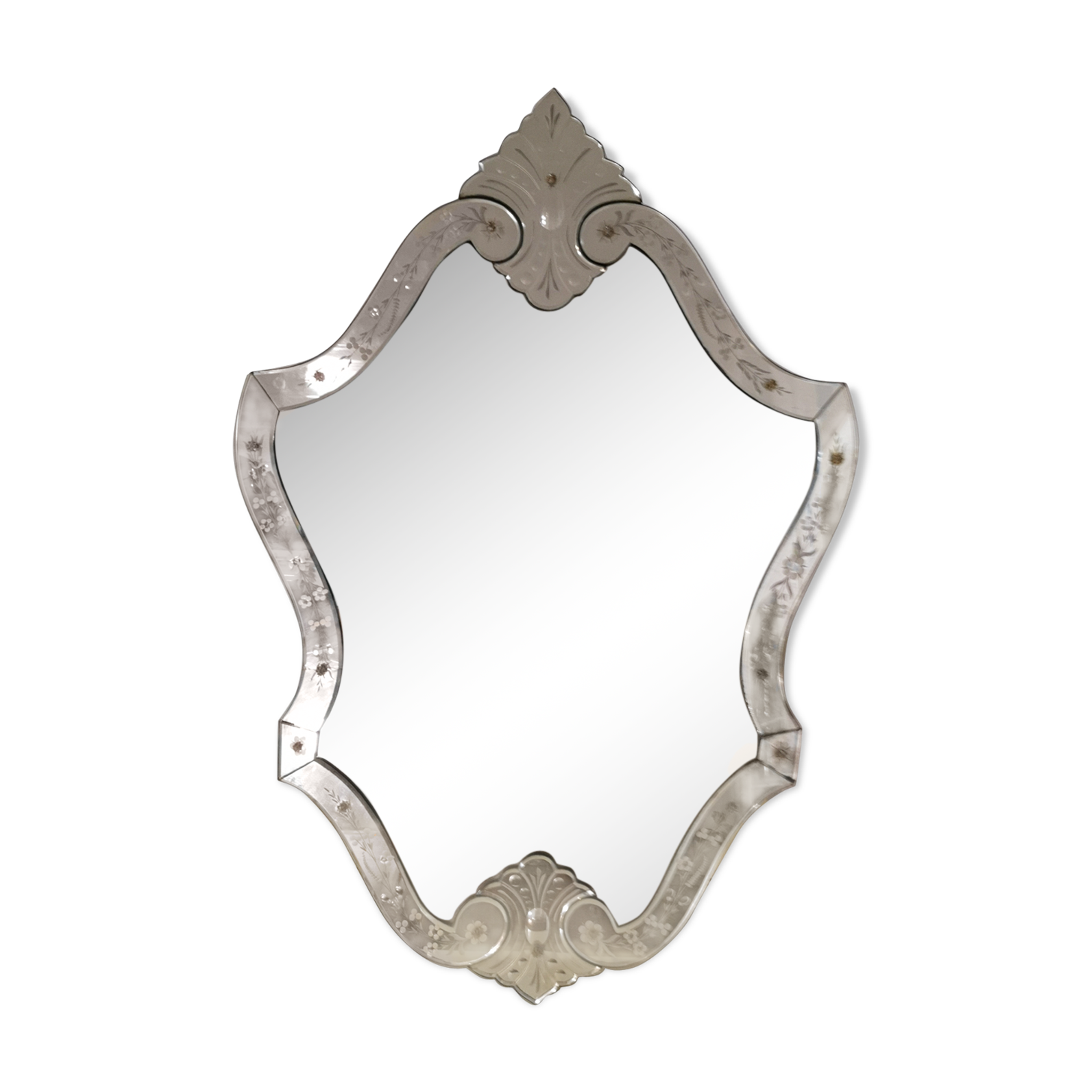 Miroir vénitien XXème  - 106x66cm