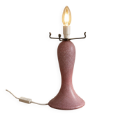 Vintage lamp in speckled pink blown glass