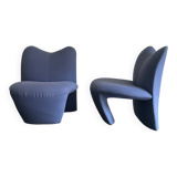 Paire de fauteuils vintage