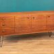 Long Retro Teak 1960s Avalon Mid Century Sideboard On Hairpin Legs