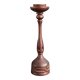 Carved wooden candlestick - 19.5cm