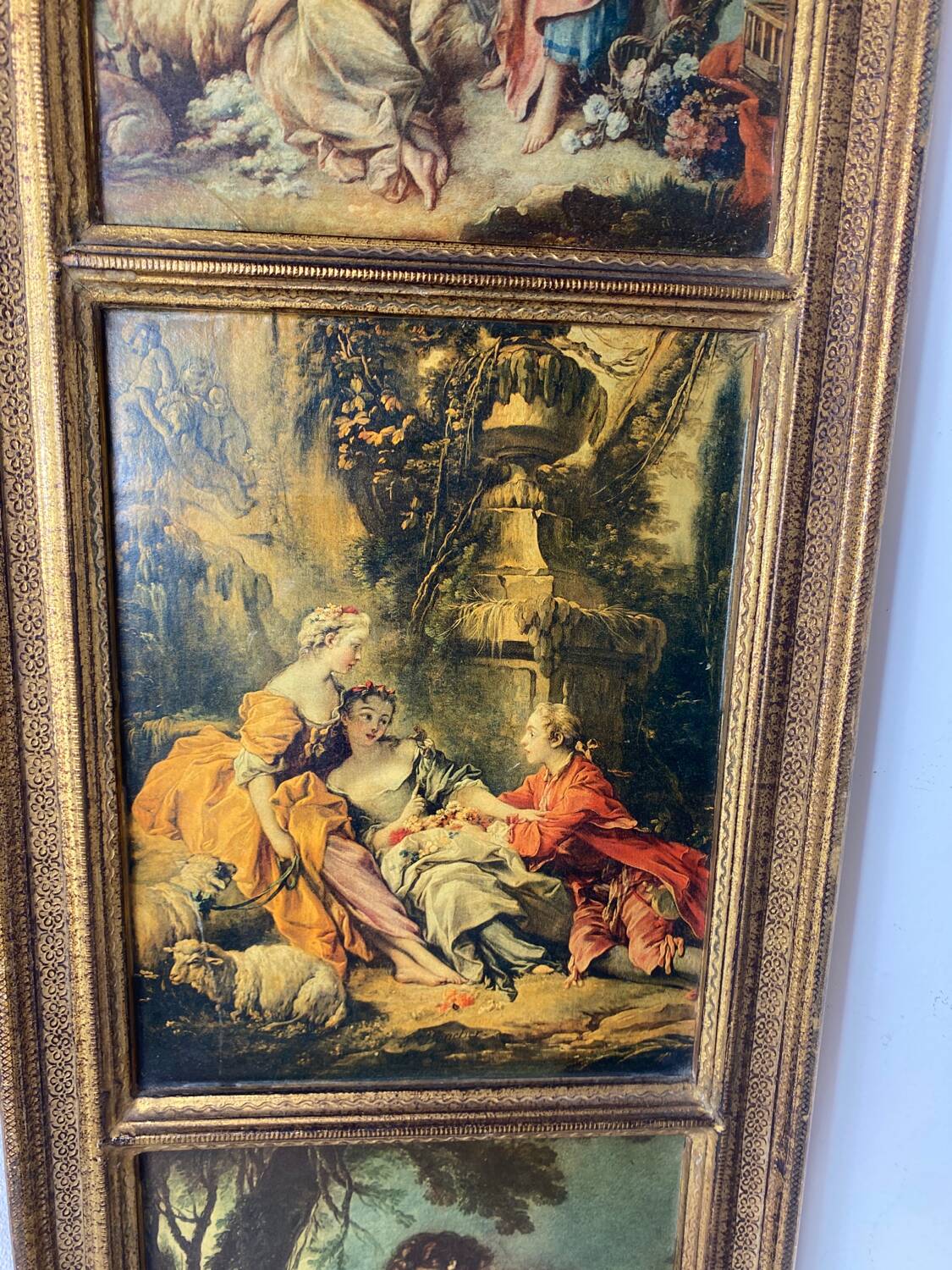 Florentine wooden triptych painting