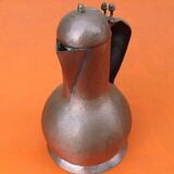 Old teapot Hammered copper and brass