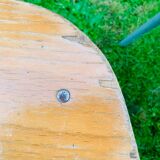 Set of 4 school chairs - wood & metal