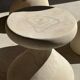 Pawn Bleach - Stool, side table, end table in solid mango wood