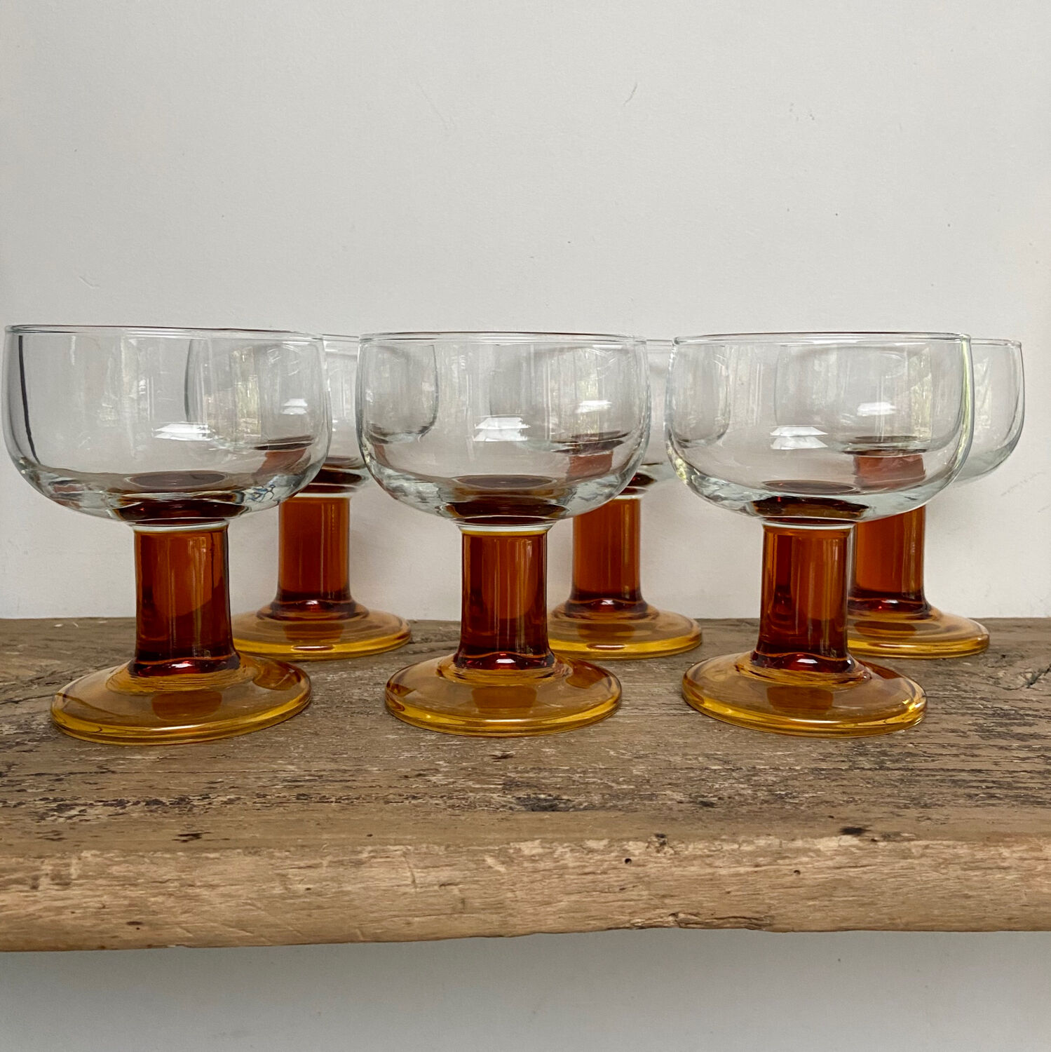 6 vintage luminarc france cups