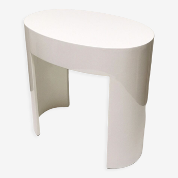 Lacquered wood side table