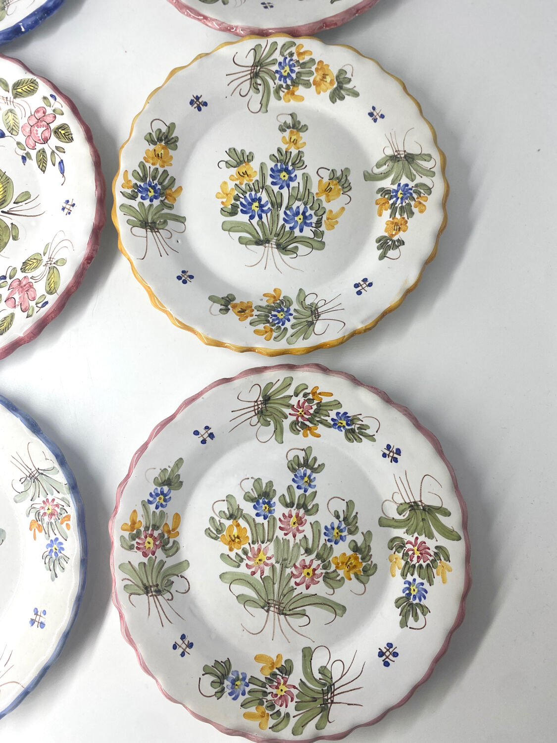 6 vintage plates Martres Tolosane Jodra Noirmoutier