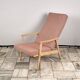 Vintage Recliner Armchair with Ottoman, 1960s, Czechoslovakia