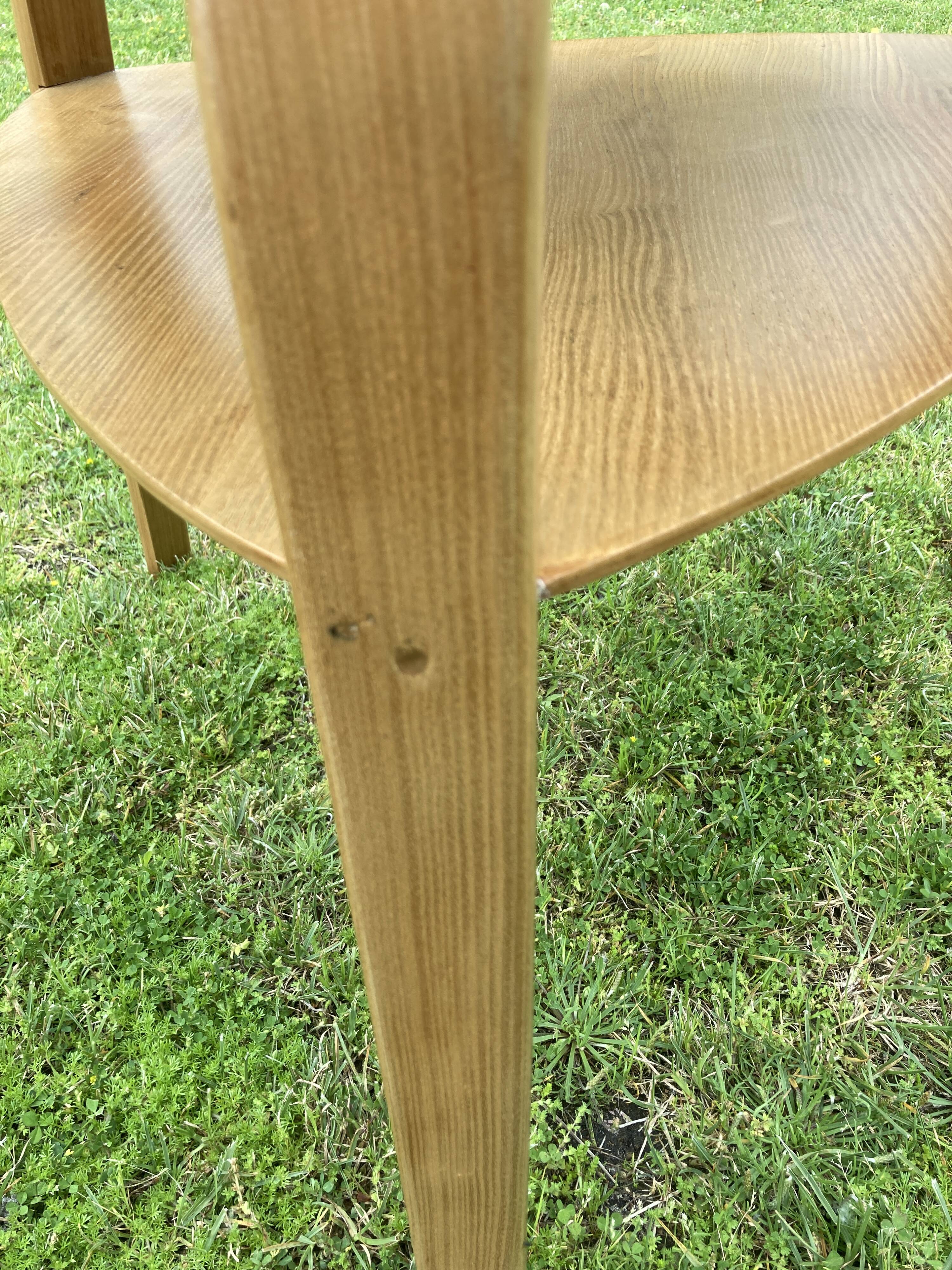 Steiner bow wood tripod coffee table