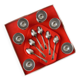 6 stainless steel egg cups