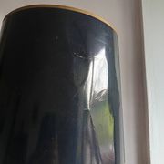 Lampe vintage marbre noir et laiton 1960