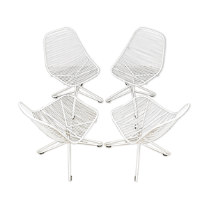 chaises design en fil de fer
