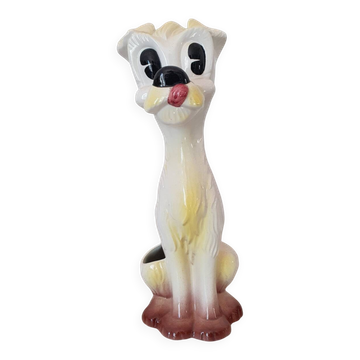 Chien en céramique