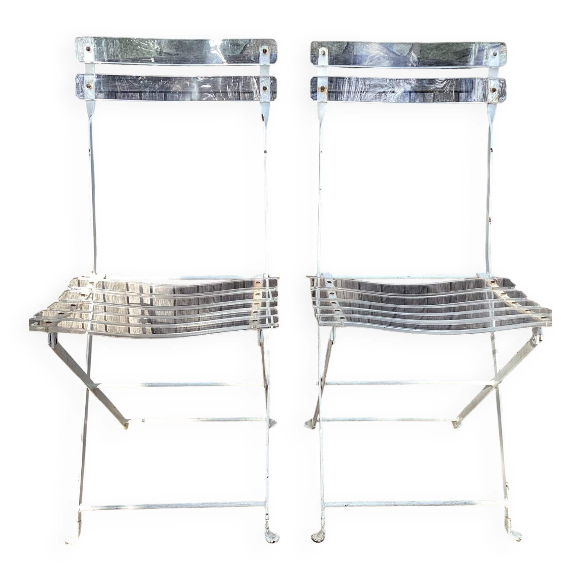 Chaises pliantes vintage << les invisibles >>