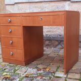 Vintage desk 40s in light oak