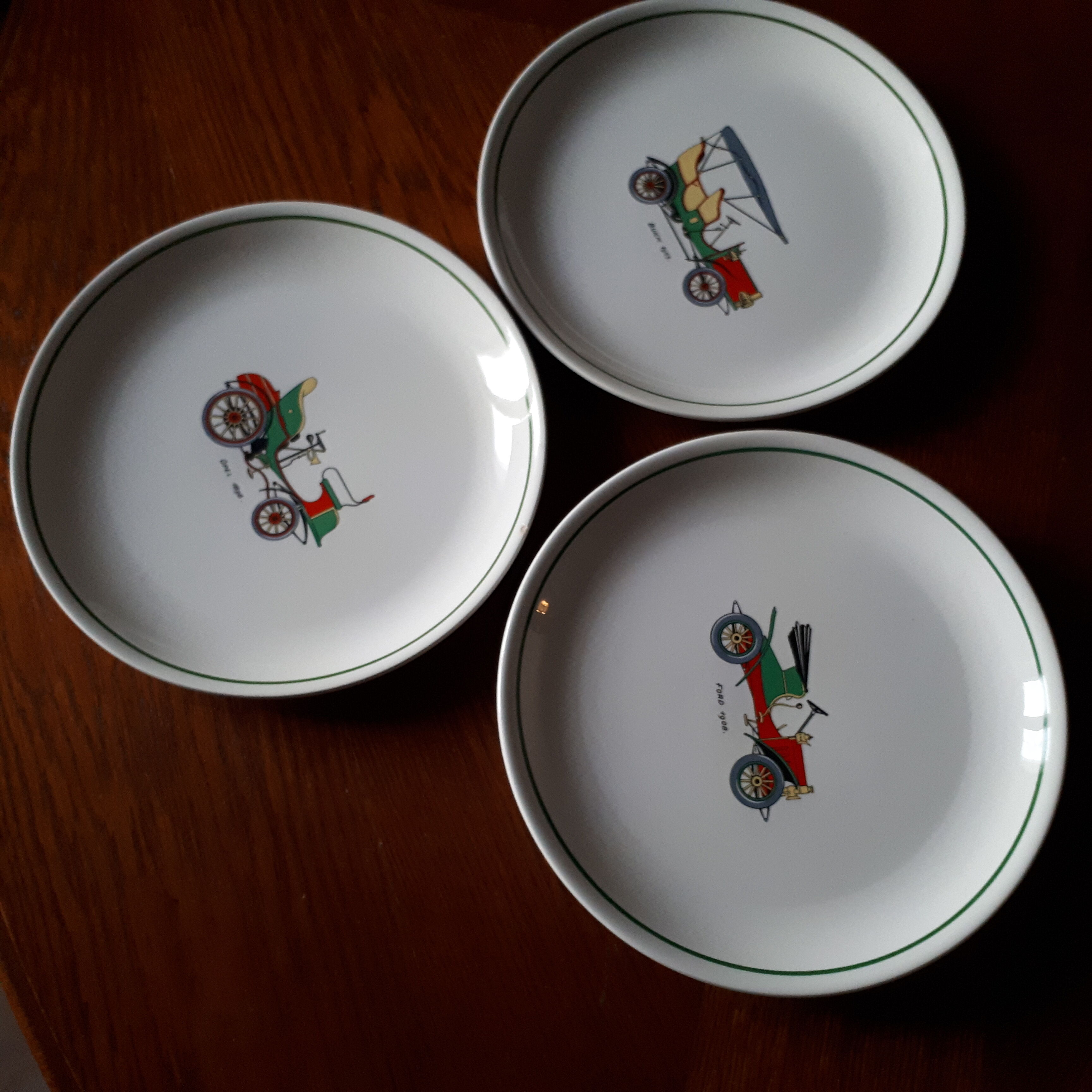Lot of 4 flat plates "moulin des loups"