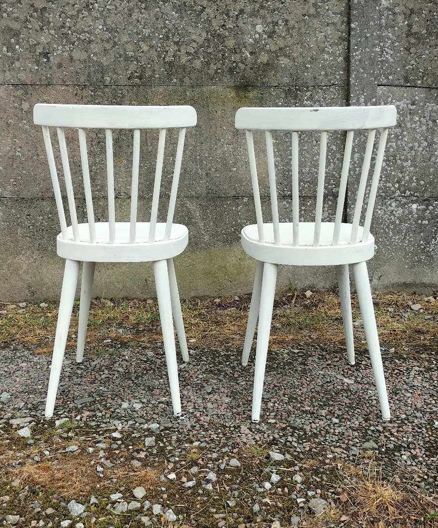 Pair of Baumann bistro chairs